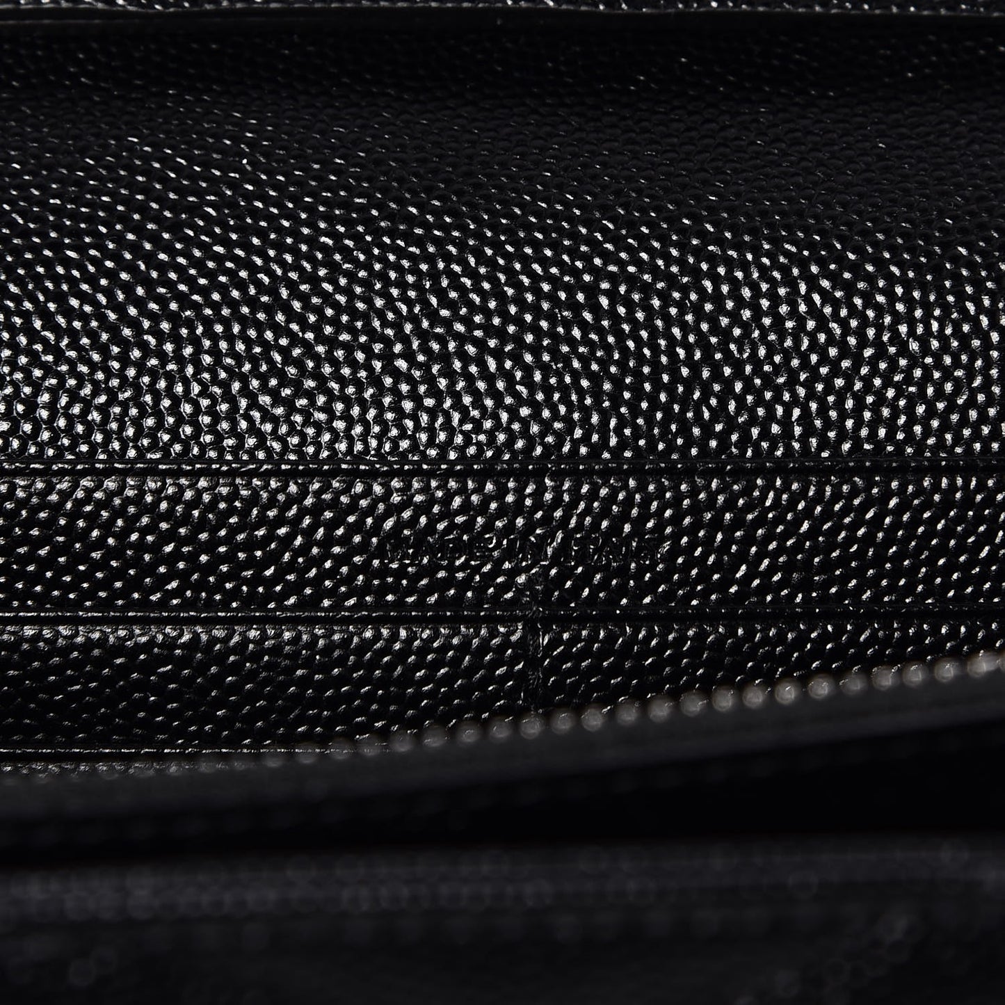 Grain De Poudre Matelasse Chevron Monogram Chain Wallet Black