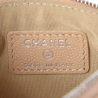 Chanel Caviar Quilted Small Cosmetic Case Beige 6 of 9