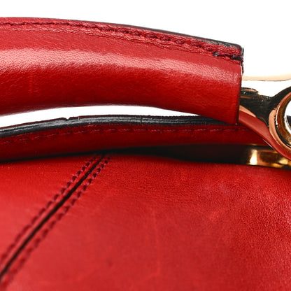 Gucci Calfskin Horsebit Chain Clutch Red 14 of 14