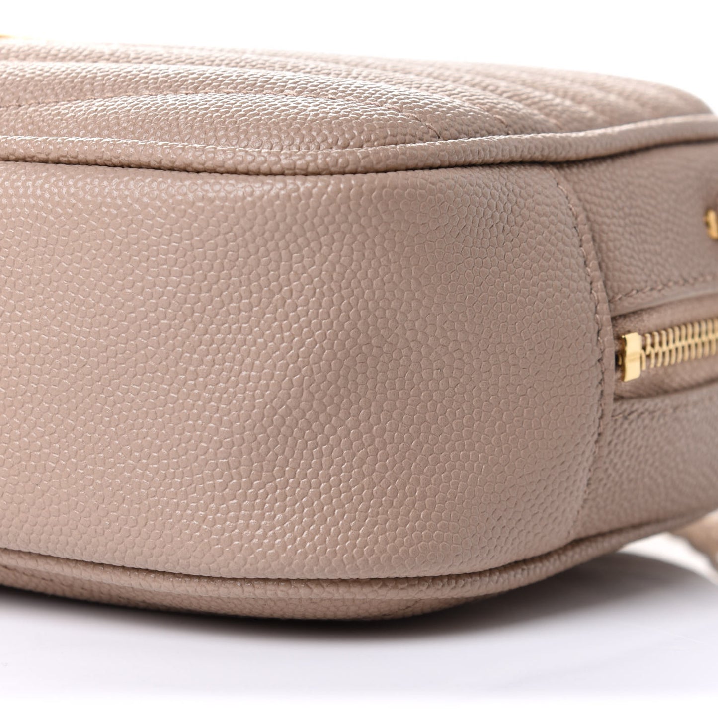 Grain De Poudre Matelasse Monogram Mini Lou Camera Bag Dark Beige