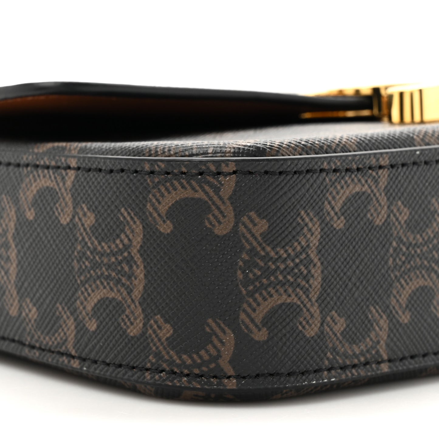 Triomphe Canvas Chain Shoulder Bag Tan