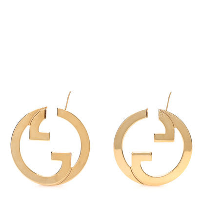 Gucci Metal Blondie Hoop Earrings Gold 3 of 5