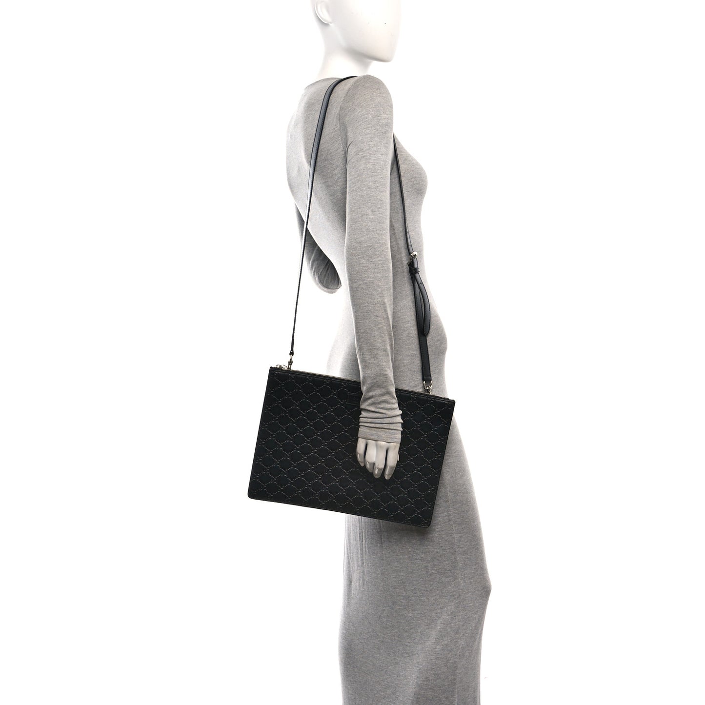 Guccissima Signature Messenger Bag Black