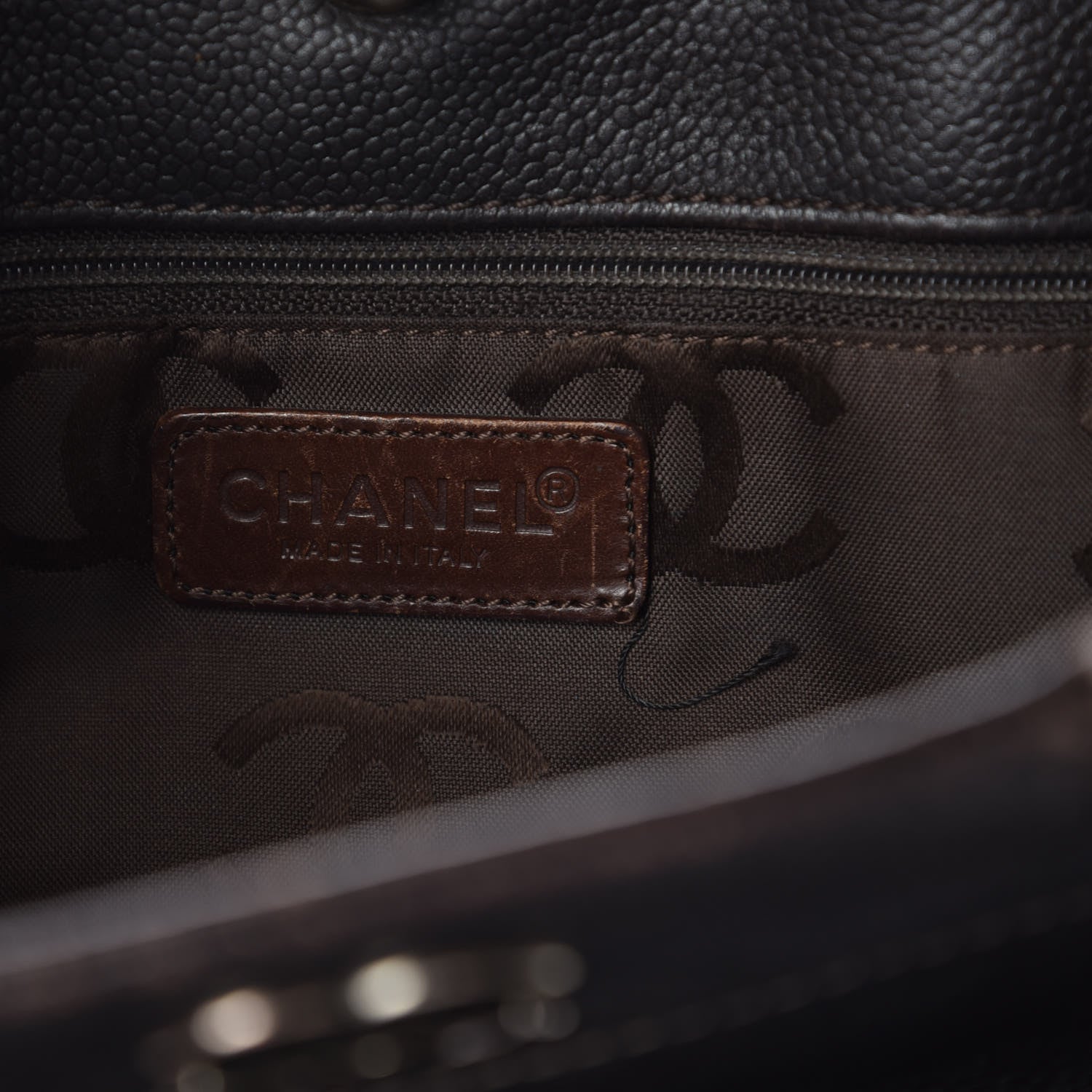 Chanel Caviar CC Shoulder Bag Brown 7 of 18