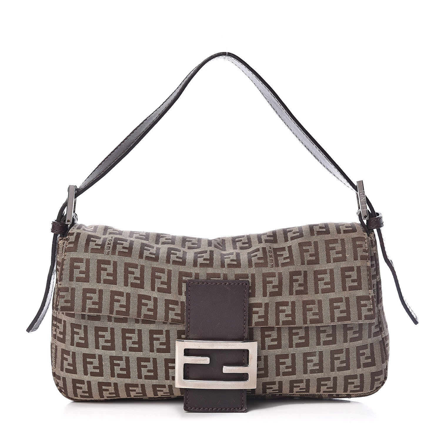 Fendi Zucchino Vitello Baguette Tobacco 1 of 14