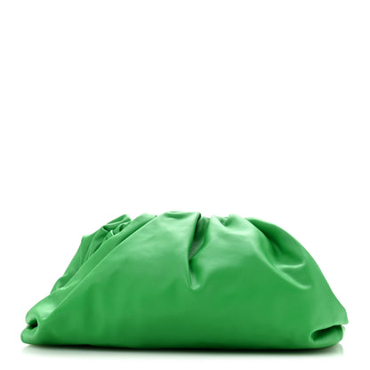 Bottega Veneta Smooth Butter Calf The Pouch Oversized Clutch Parakeet 1 of 10