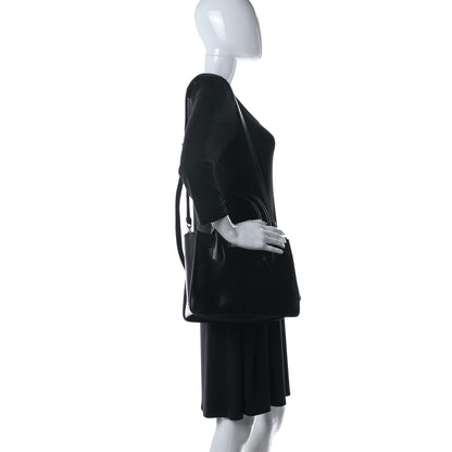 Prada City Calfskin Etiquette Tote Black Astrale 2 of 9