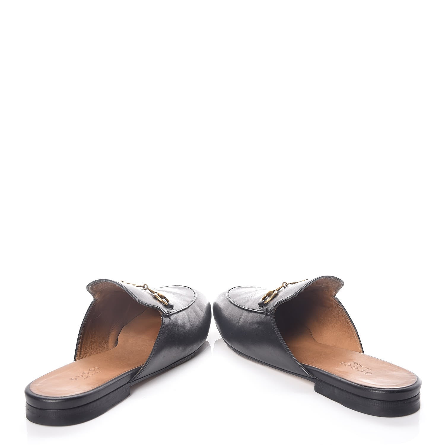 Gucci Calfskin Womens Princetown Slippers 38.5 Black 6 of 12