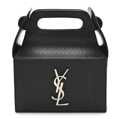 Saint Laurent Calfskin Monogram Take Away Box Black 1 of 7