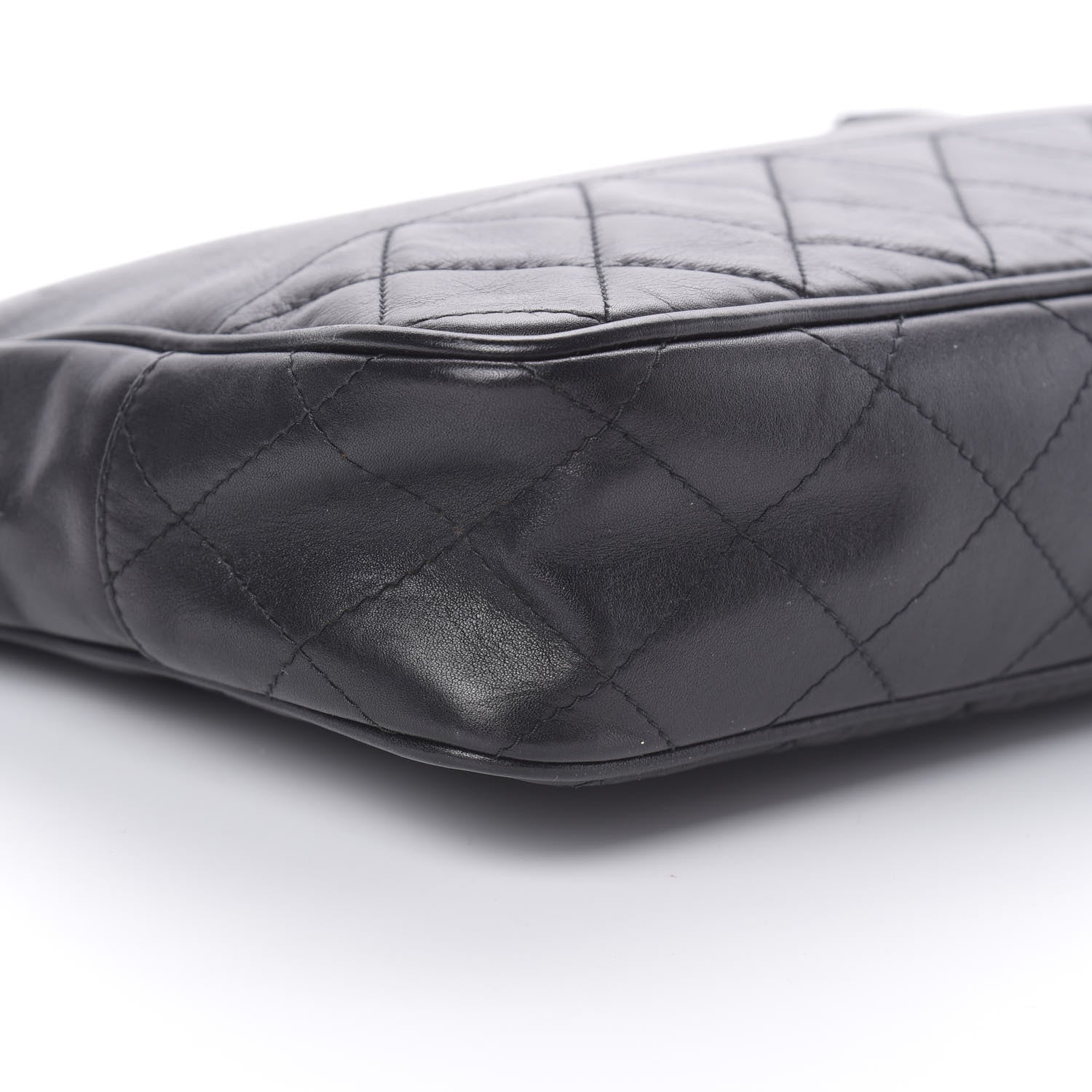 Chanel Lambskin Shopping Tote Black 9 of 13