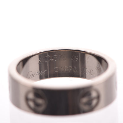 Cartier 18K White Gold 5.5mm LOVE Ring 49 4.75 4 of 4