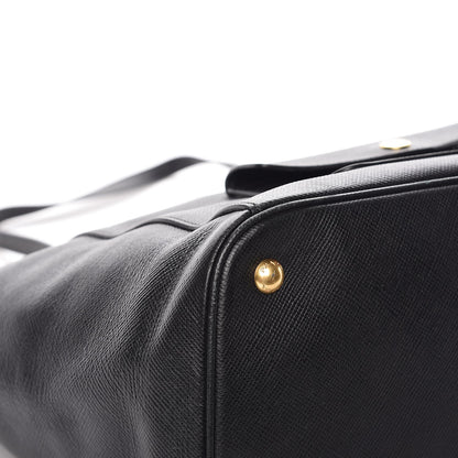 Prada Saffiano Cuir Front Pocket Tote Black 11 of 20