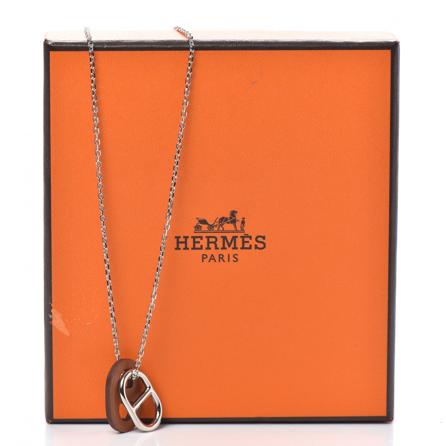 Hermes Swift O'Maillon Pendant Necklace Gold 7 of 7