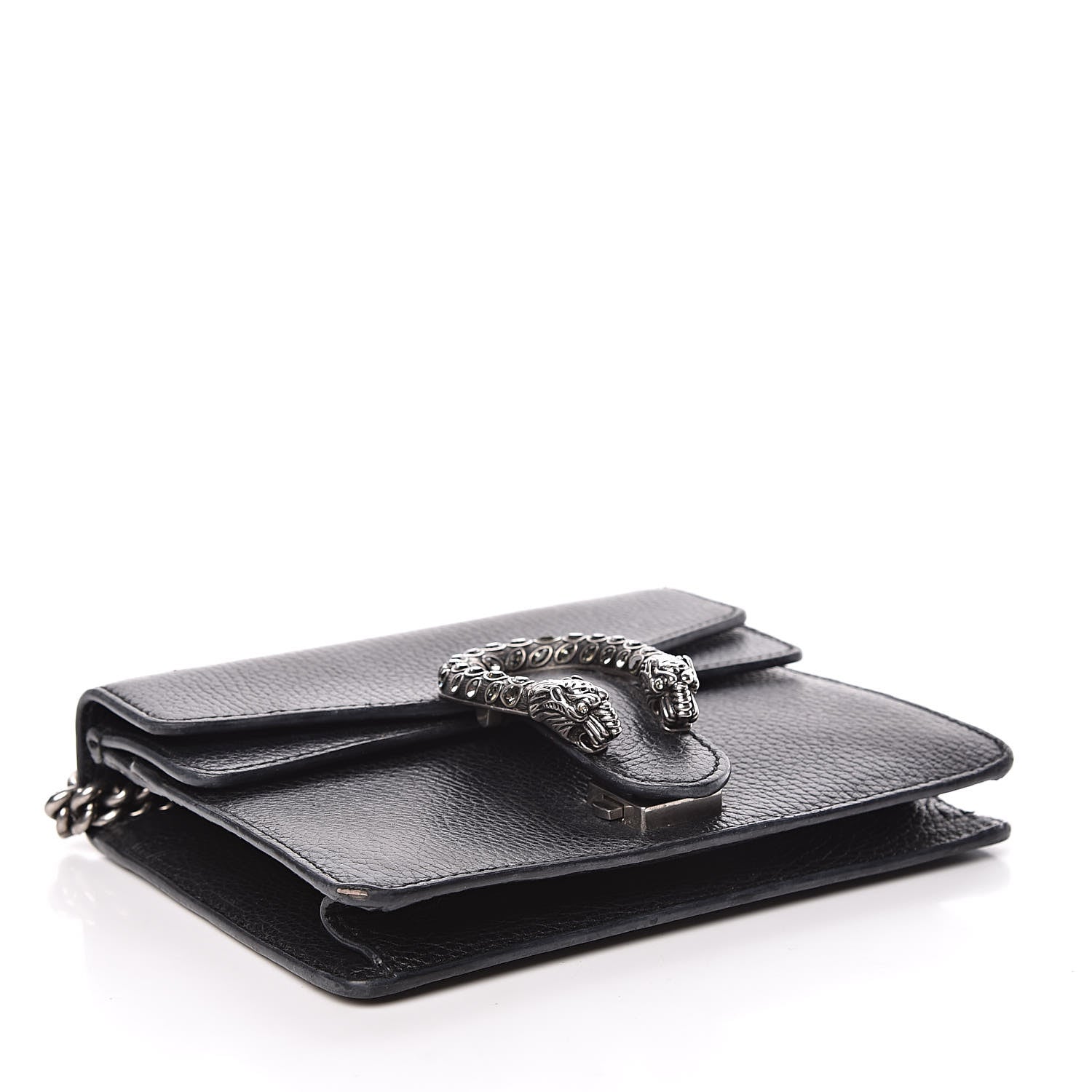 Gucci Calfskin Mini Dionysus Shoulder Bag Black 4 of 16