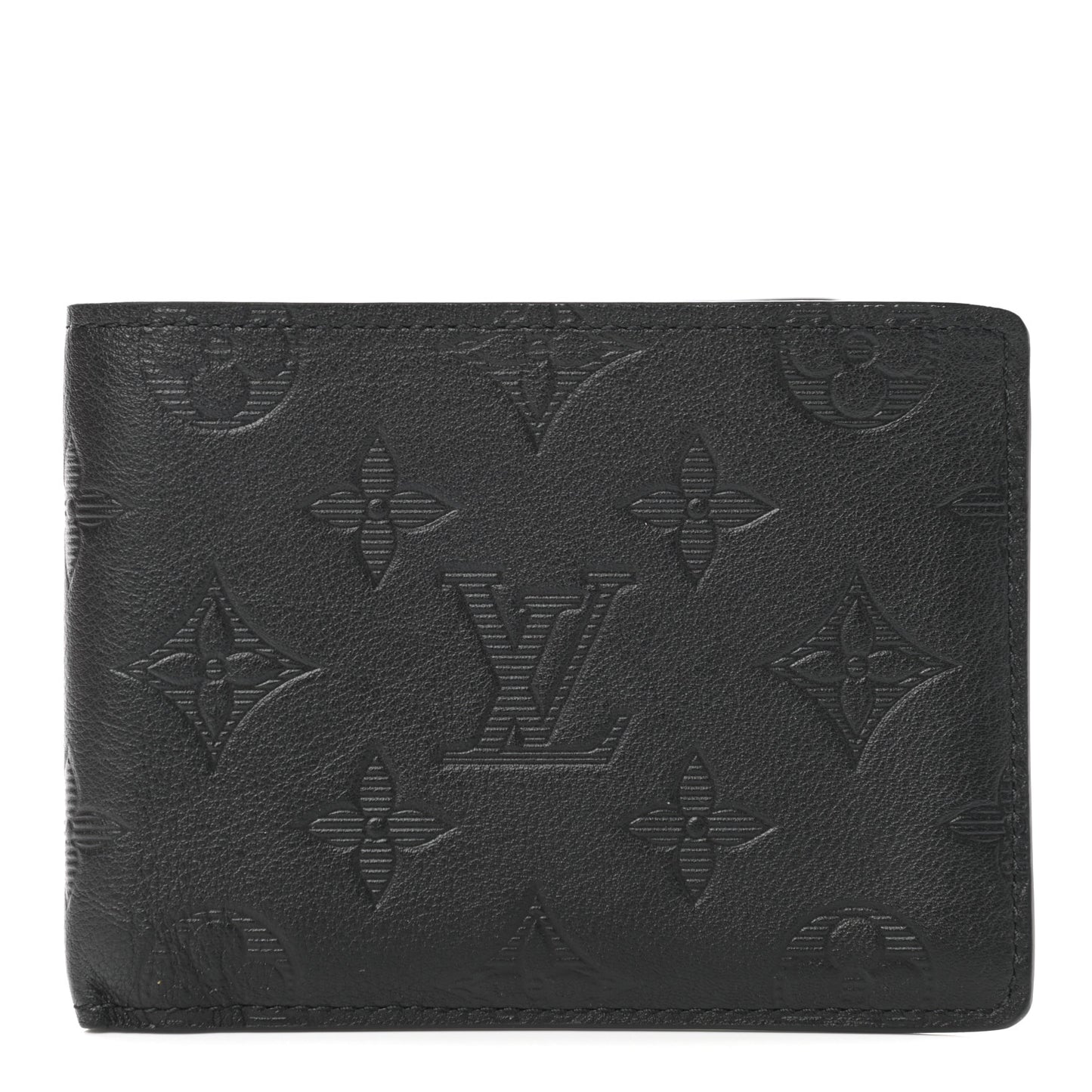 Calfskin Monogram Shadow Multiple Wallet Black