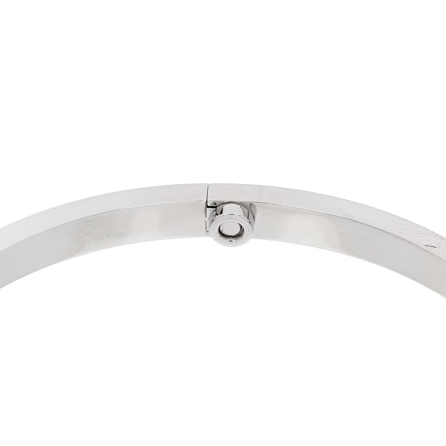 18K White Gold Diamond Small LOVE Paved Bracelet 18