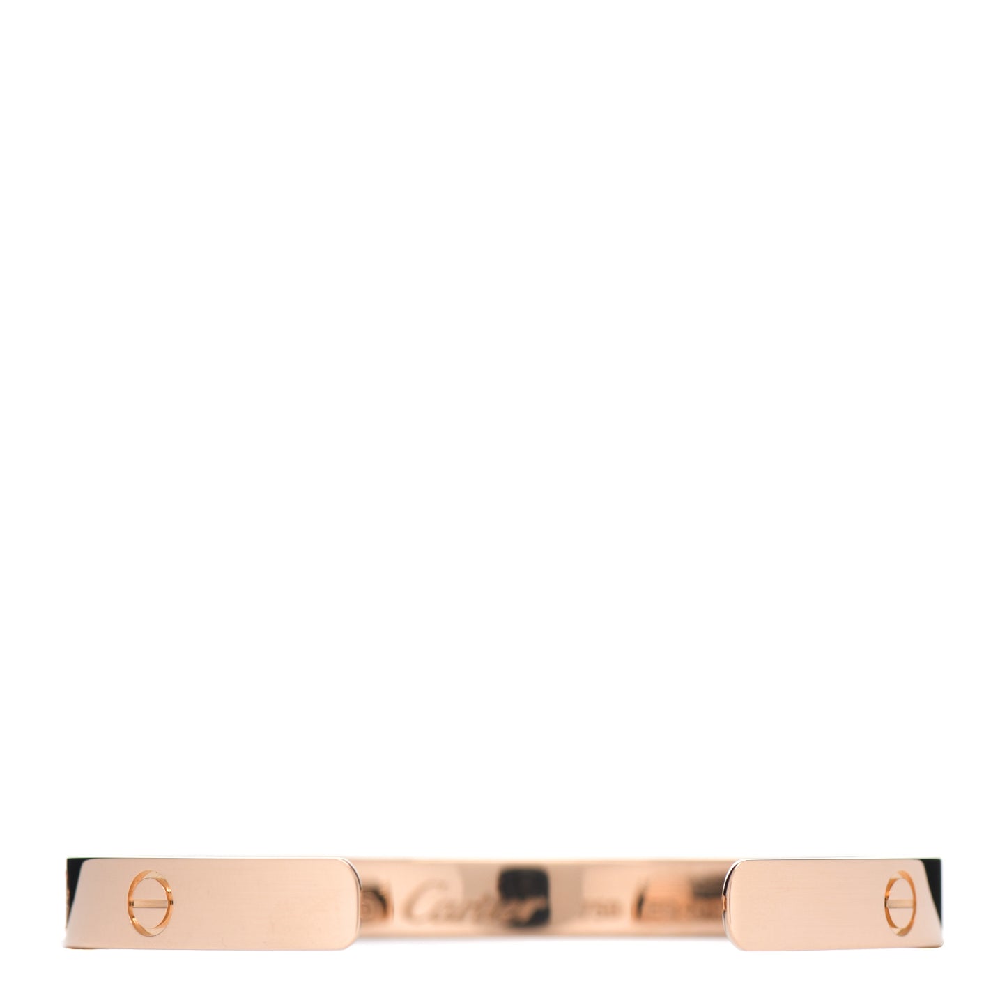 18K Pink Gold LOVE Cuff Bracelet 17