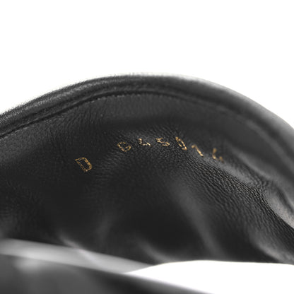 Chanel Lambskin Quilted Textured CC Mules Sandals 40 Black 7 of 10