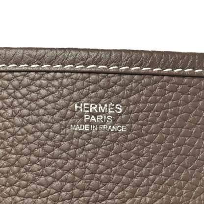 Hermes Taurillon Clemence Evelyne III PM Etoupe 6 of 11