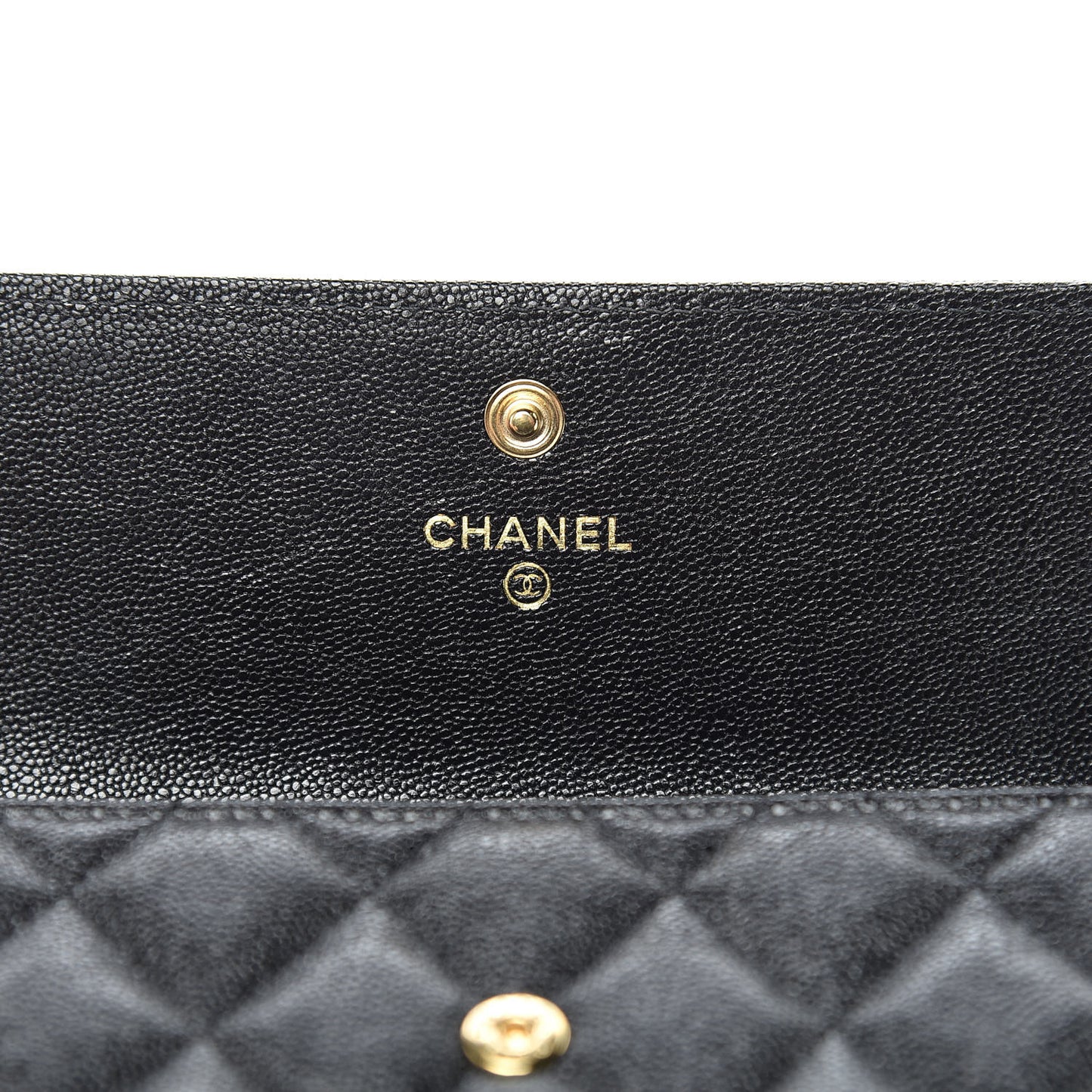 Caviar Quilted Medium Boy Flap Wallet Black
