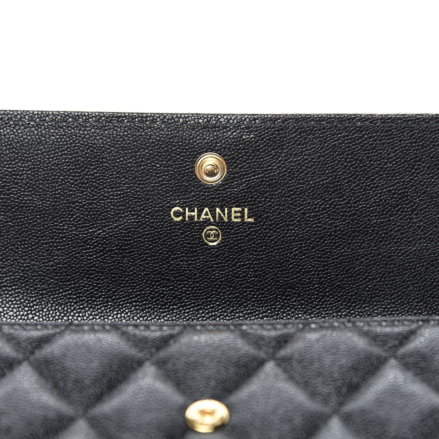 Chanel Caviar Quilted Medium Boy Flap Wallet Black 6 of 9