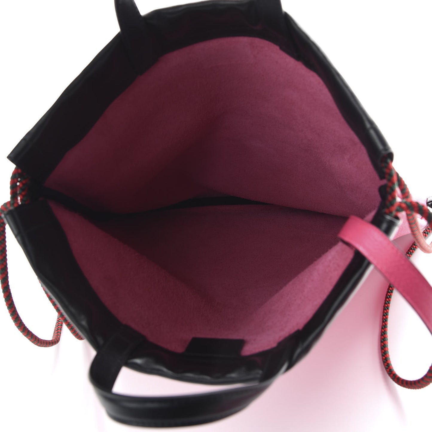 Grained Calfskin Logo Drawstring Backpack Box Pink Green Black