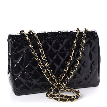 Chanel Patent Quilted Mobile Art Jumbo Single Flap Navy 3 of 11