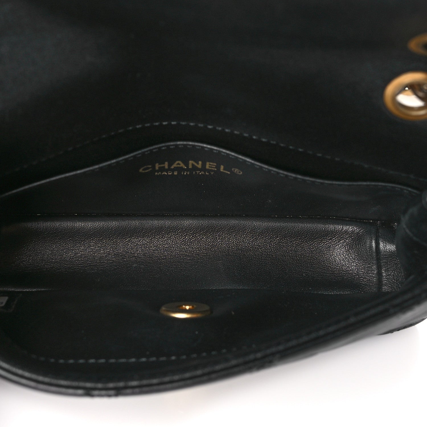 Chanel Shiny Lambskin Small Chain Is More Flap Black 5 of 10