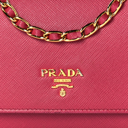 Prada Saffiano Metal Oro Chain Wallet Tamaris 6 of 11