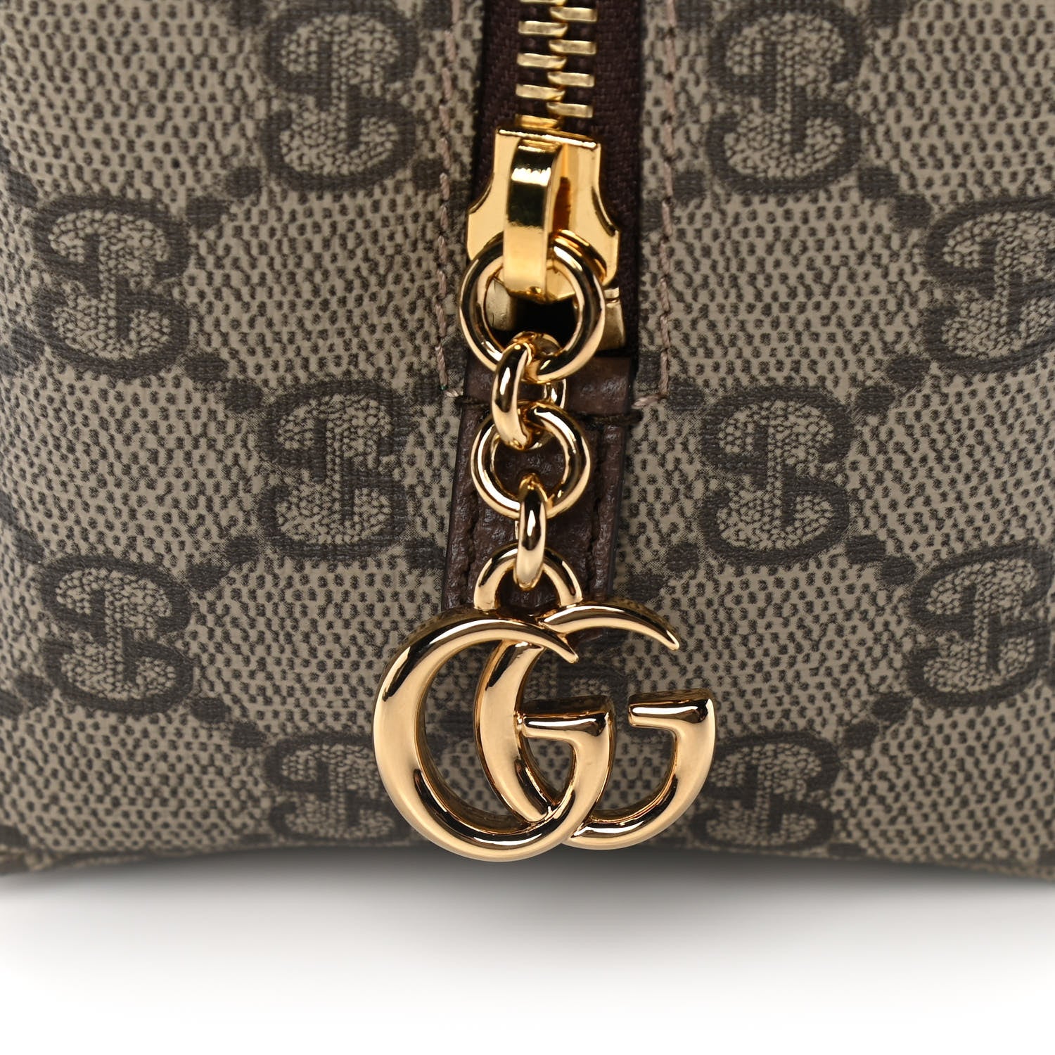 Gucci Soft GG Supreme Monogram Calfskin Medium Ophidia Cosmetic Case Beige Ebony New Acero 11 of 11