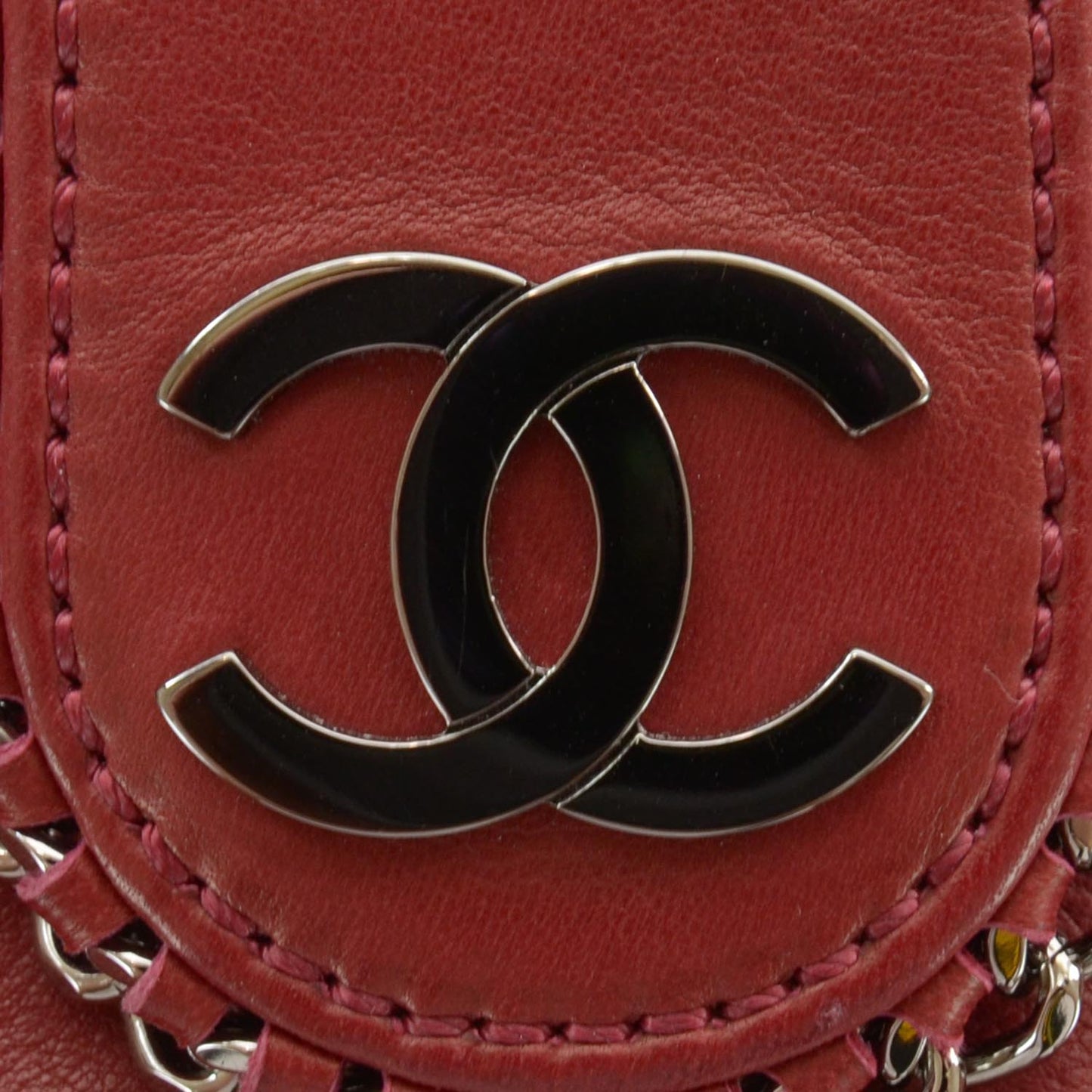 Lambskin Medium Madison Flap Red