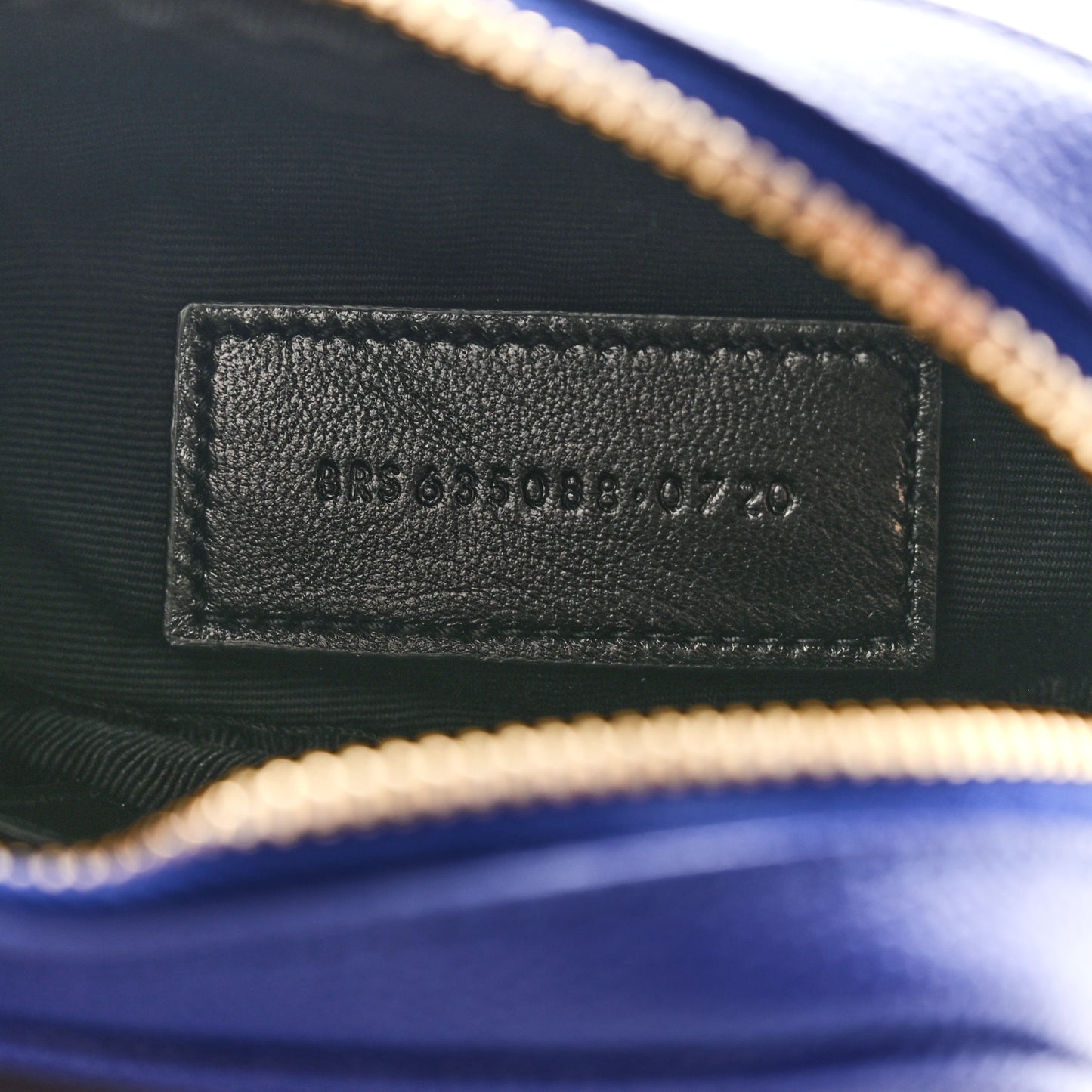 Grain De Poudre Matelasse Monogram Baby Lou Camera Bag Sapphire Blue