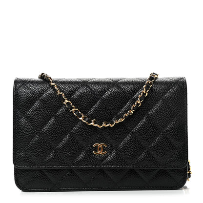 Chanel Caviar Quilted Wallet On Chain WOC Black 1 of 4
