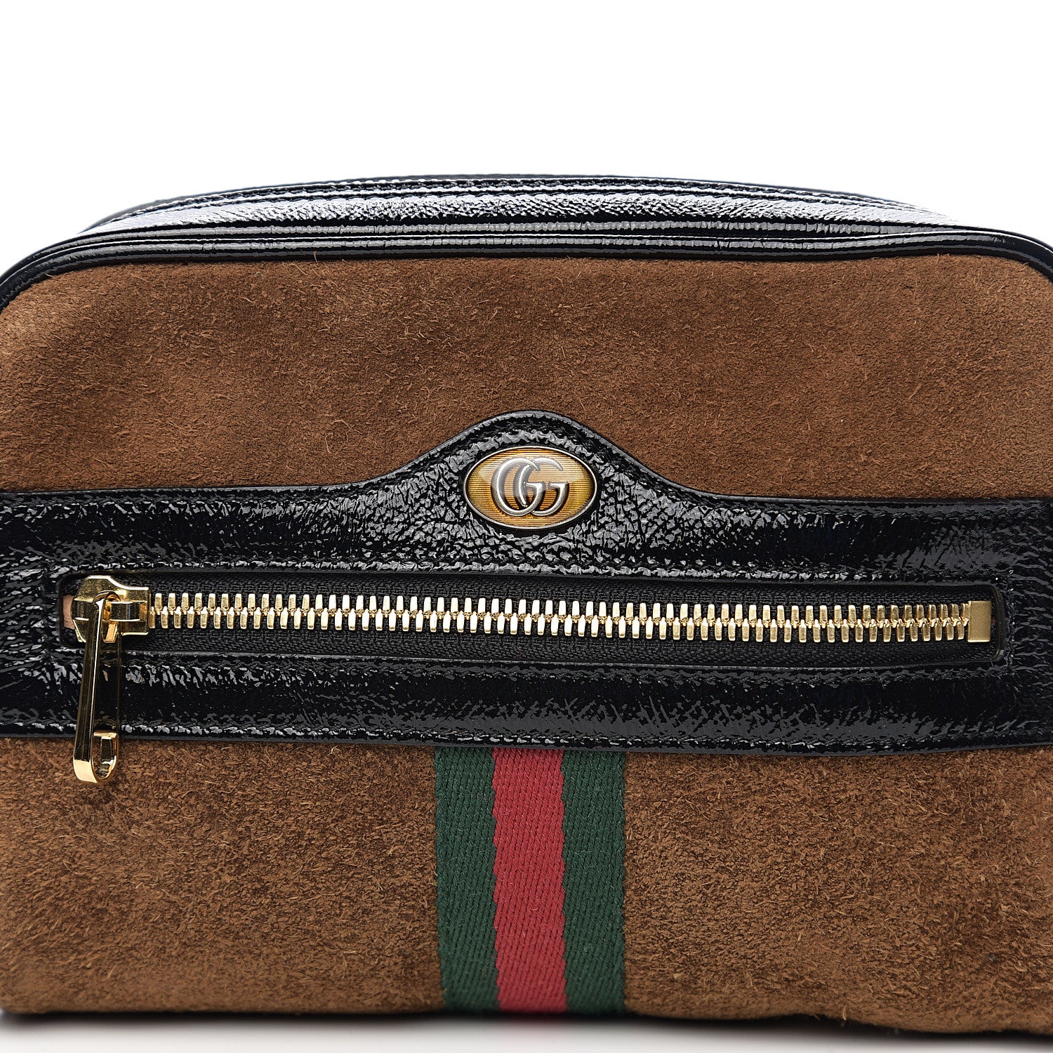 Gucci Suede Small Ophidia Belt Bag 85 34 Brown 7 of 9