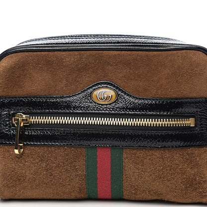 Gucci Suede Small Ophidia Belt Bag 85 34 Brown 7 of 9