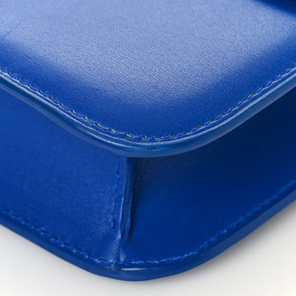 Saint Laurent Smooth Calfskin Carre Satchel Royal Blue 8 of 9