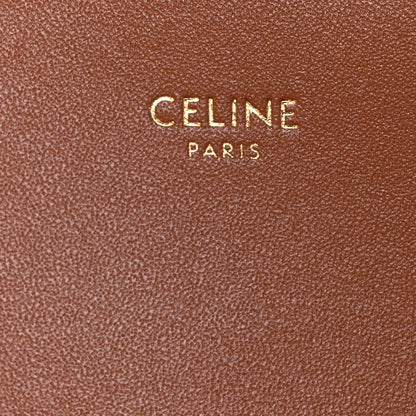 Celine Calfskin Triomphe Canvas Teen Triomphe Bag Tan 6 of 11