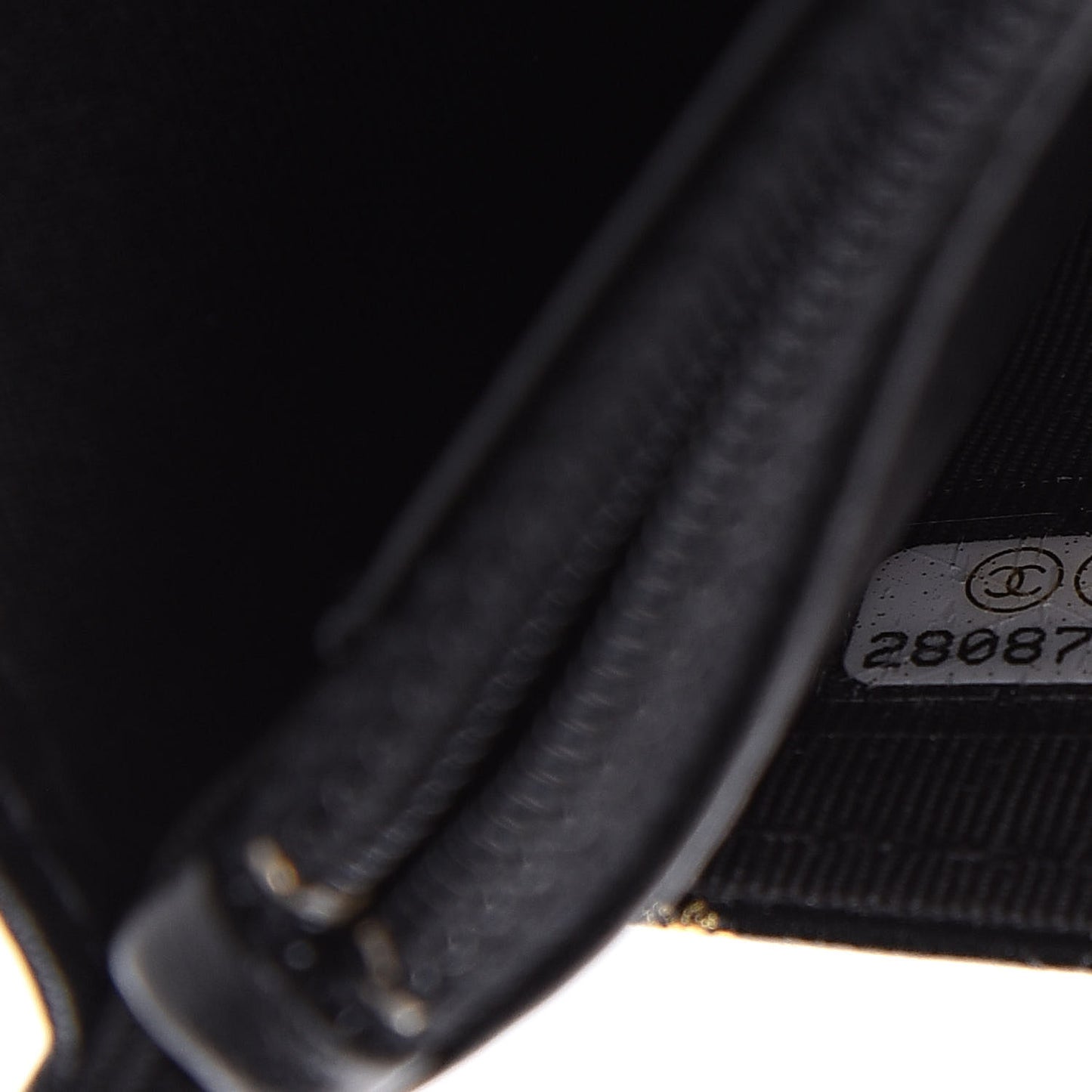 Calfskin Crocodile Embossed Graffiti 2.55 Cocodile Reissue Wallet On Chain WOC Black Gold