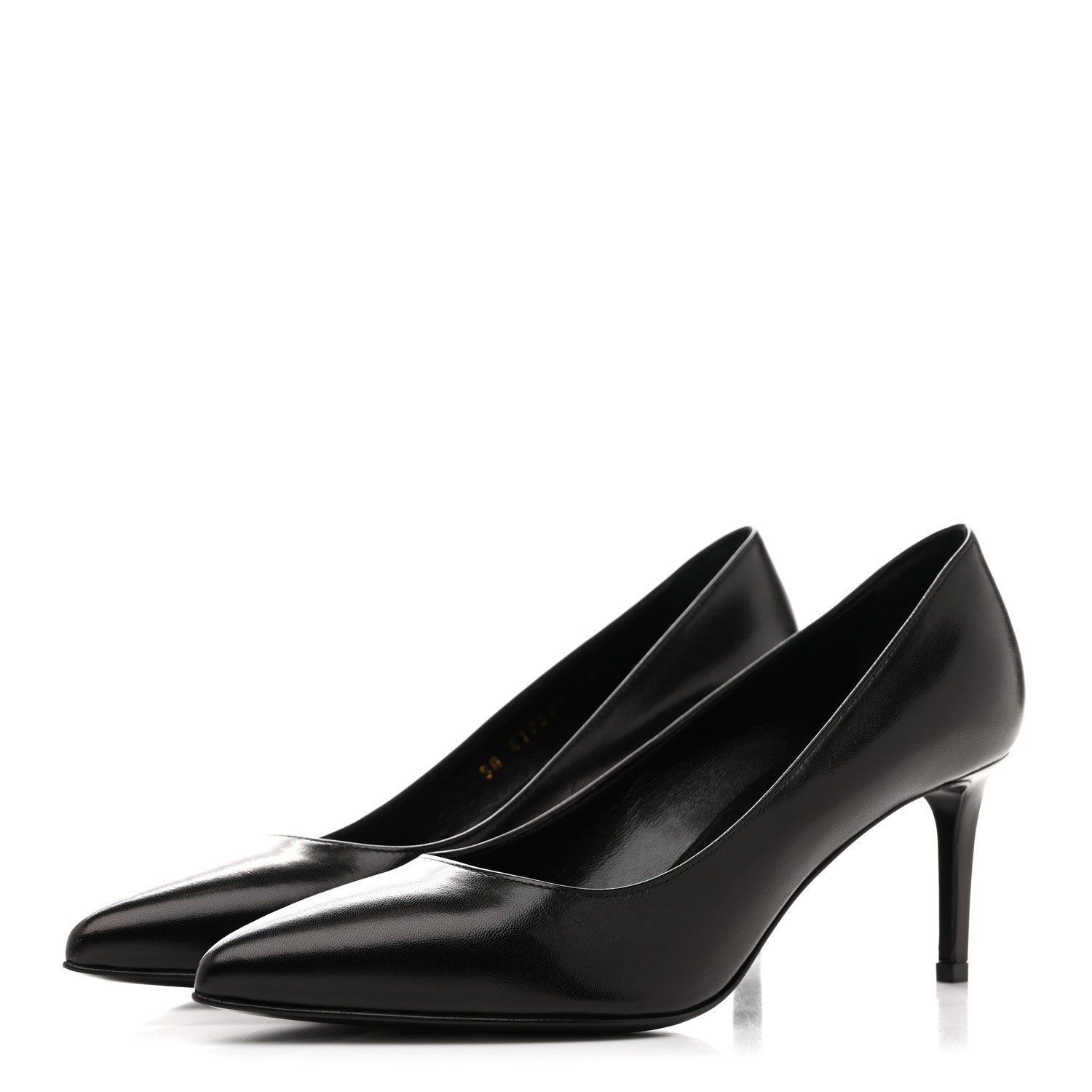 Saint Laurent Calfskin Anja 85 Pumps 36 Black 4 of 10