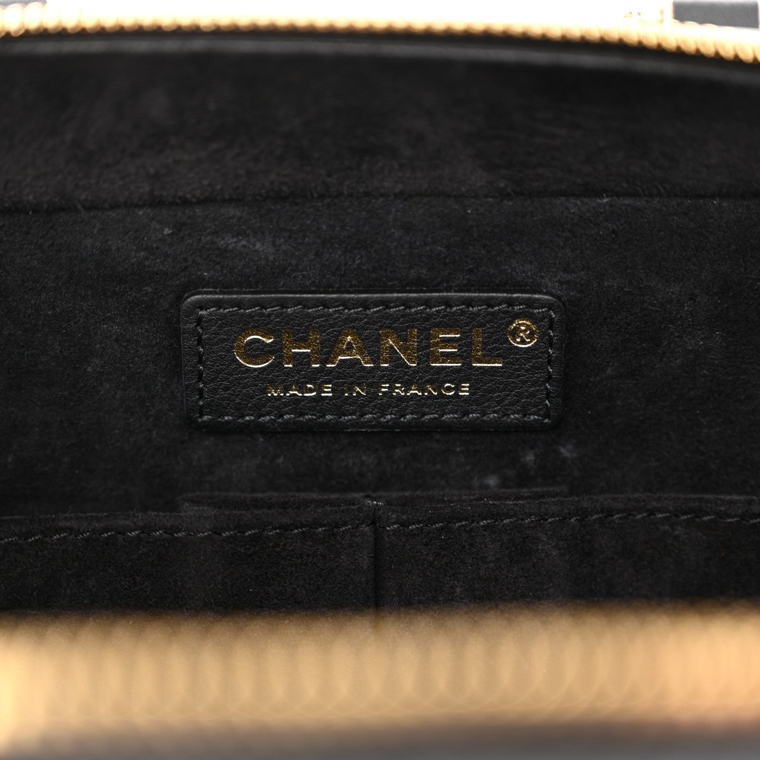 Chanel Calfskin Quilted Travel Kit Vanity Case Black 6 of 12