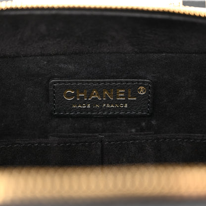Chanel Calfskin Quilted Travel Kit Vanity Case Black 6 of 12