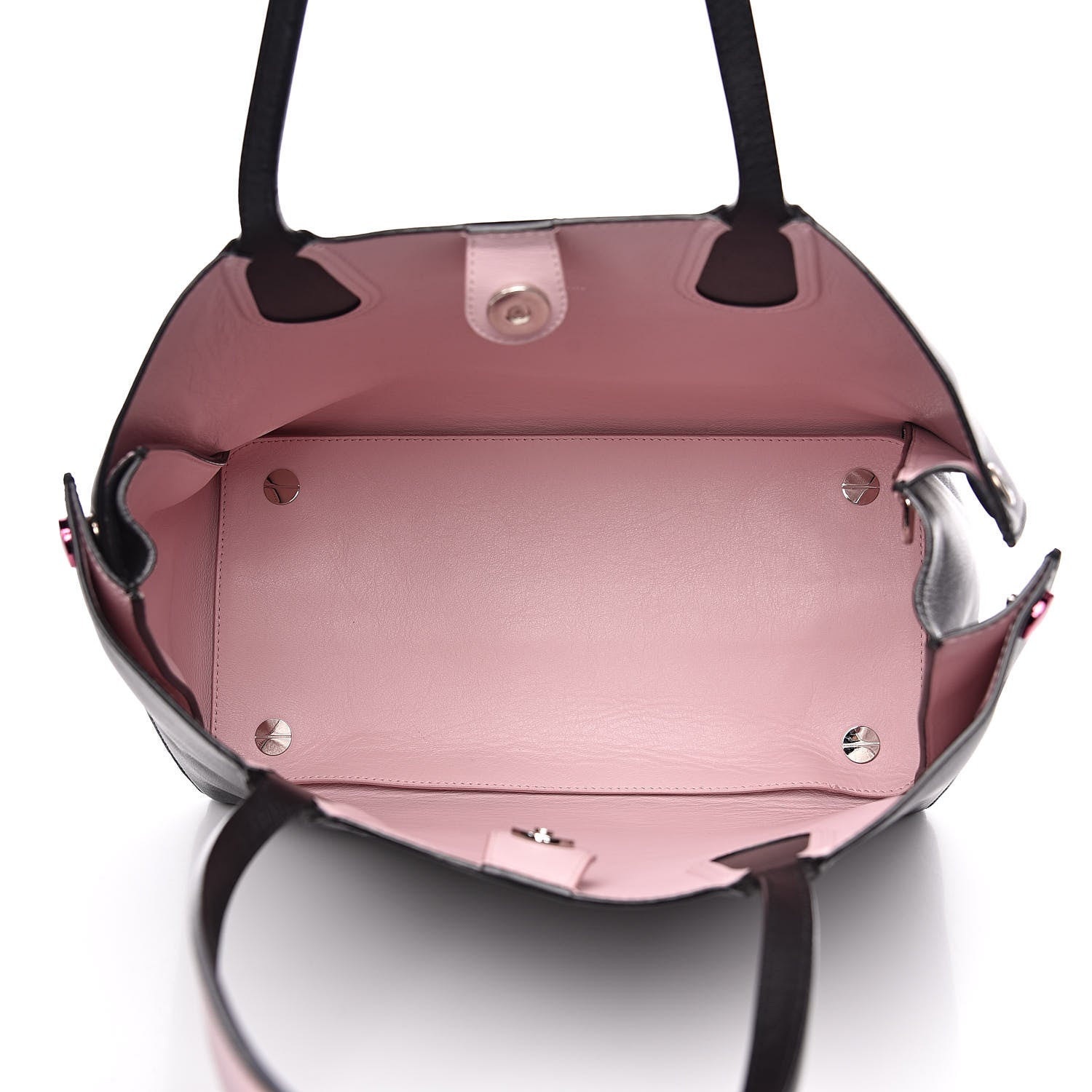 Christian Dior Calfskin Small Addict Shopping Tote Black Pink 5 of 16