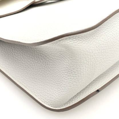 Hermes Taurillon Clemence Halzan 31 GM Craie 9 of 10