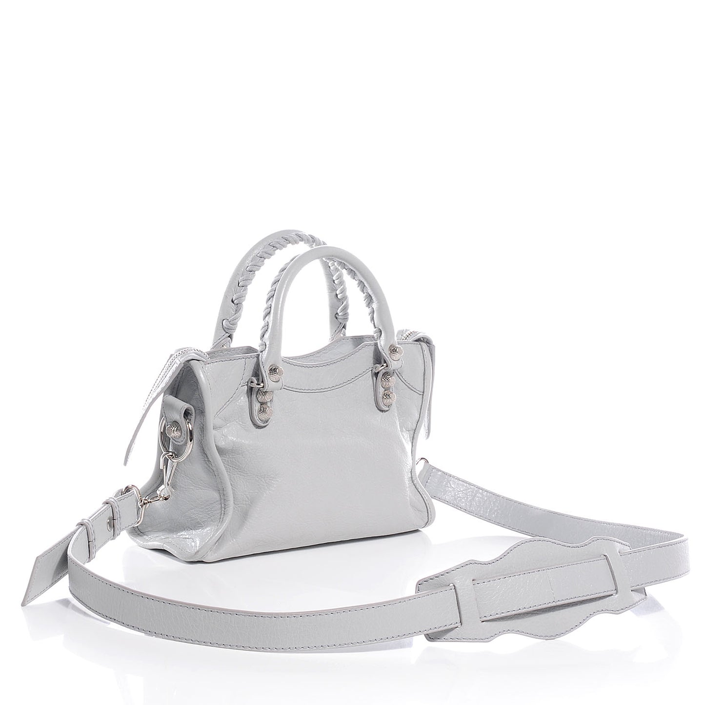 Agneau Giant 12 Silver Hardware Mini City Gris Glace
