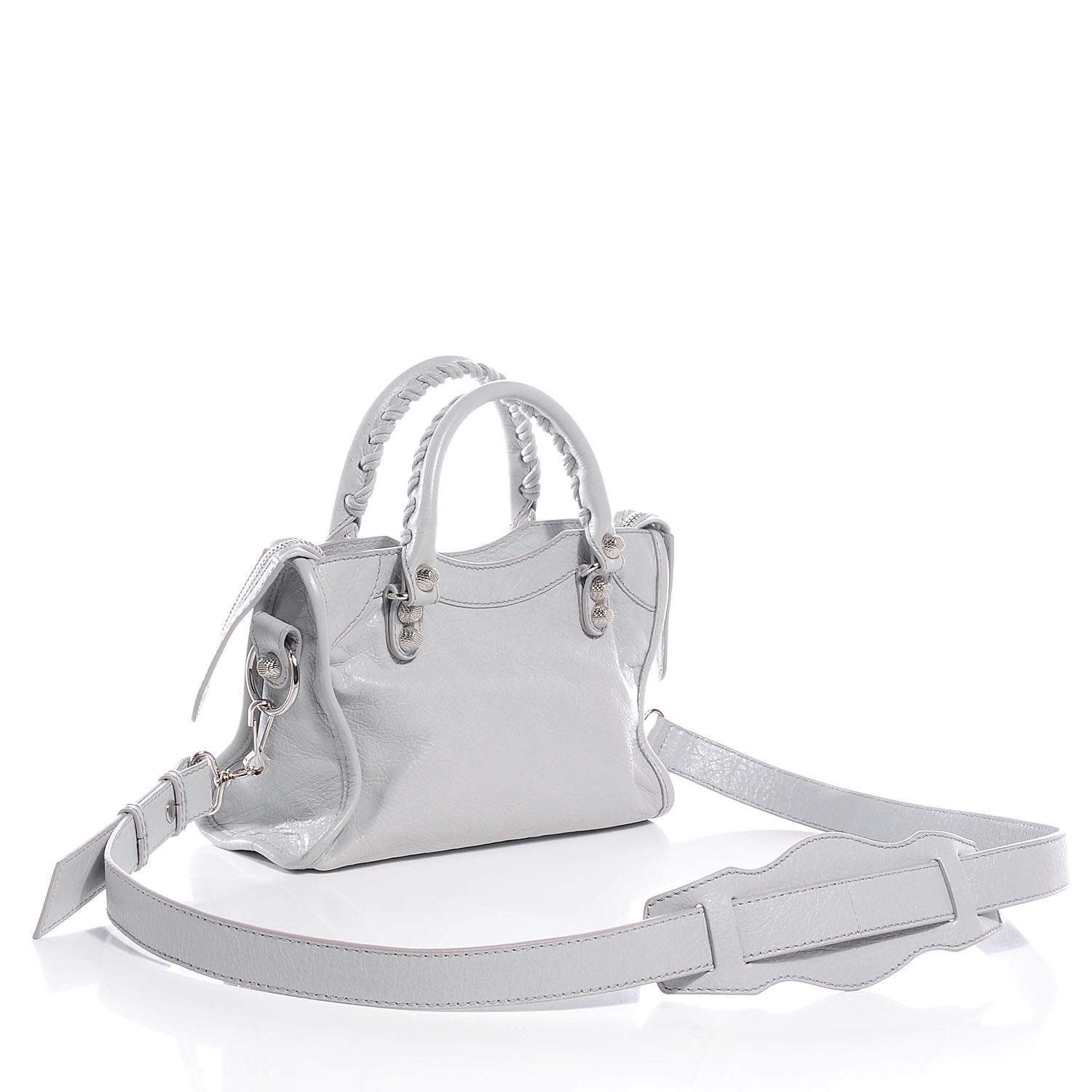 Balenciaga Agneau Giant 12 Silver Hardware Mini City Gris Glace 3 of 9