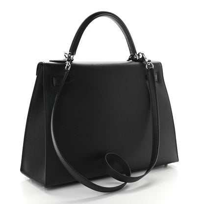 Hermes Epsom Kelly Sellier 32 Black 3 of 11