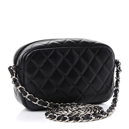 Chanel Lambskin Quilted Small Timeless Camera Case Black 3 of 10