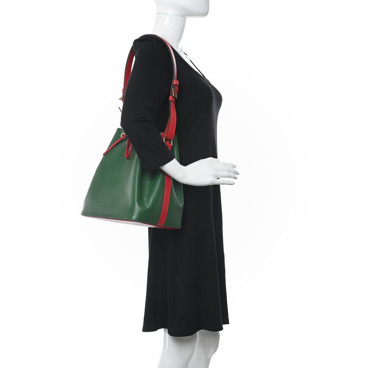 Louis Vuitton Epi Petit Bi-Color Noe Borneo Castillan Red 2 of 9