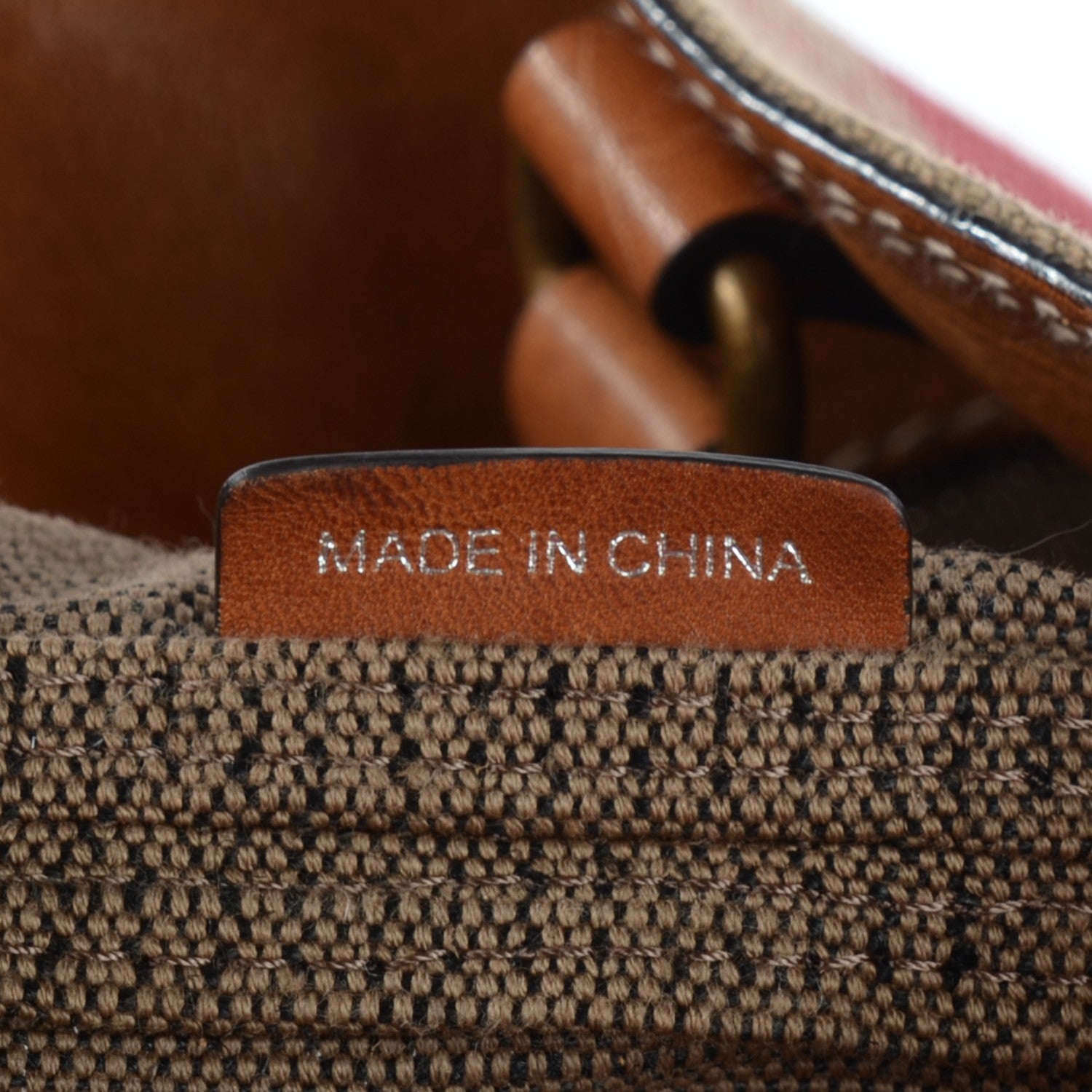 Burberry Canvas Mega Check Medium Susanna Hobo Saddle Brown 7 of 9