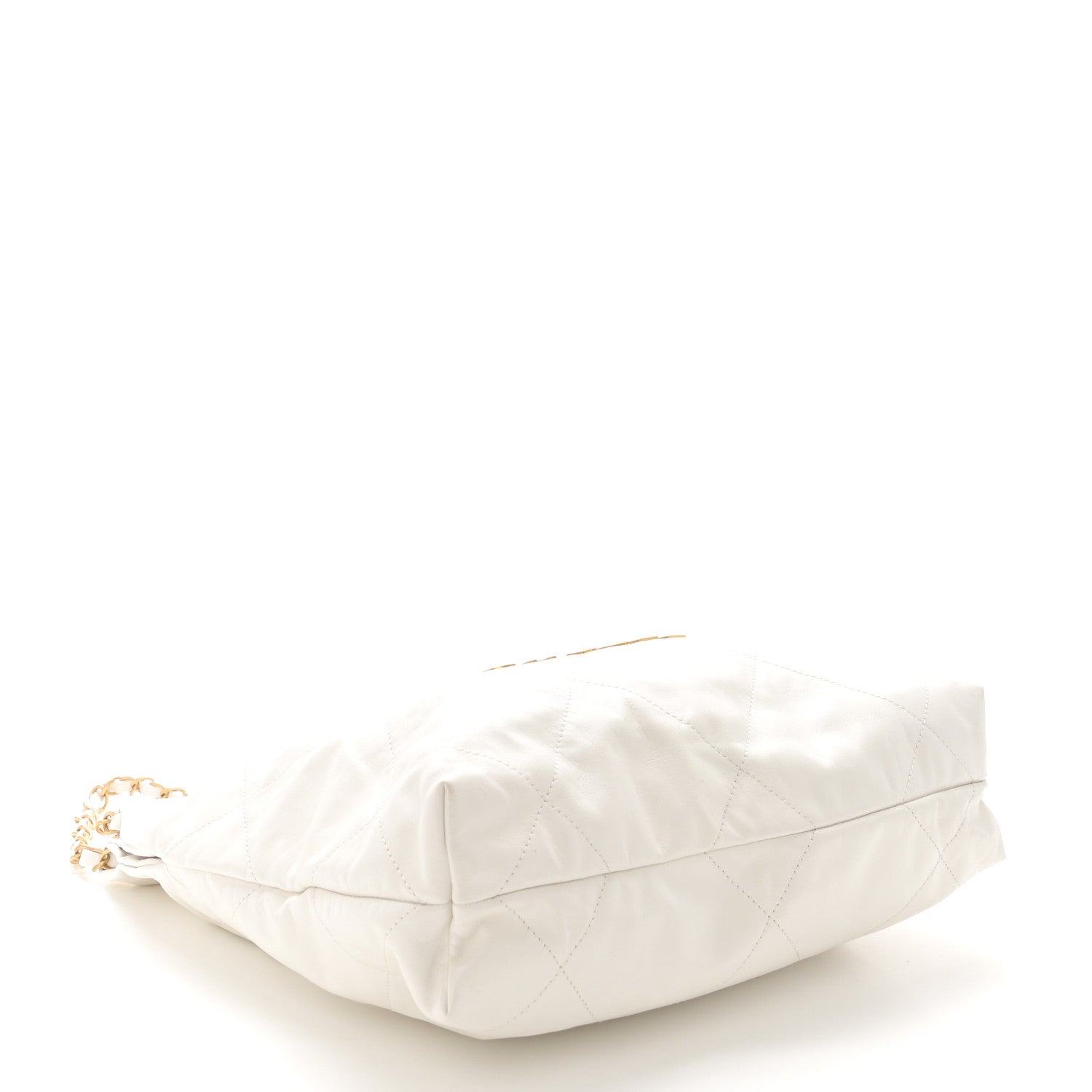 Chanel Shiny Calfskin Quilted Small Chanel 22 White 5 of 11